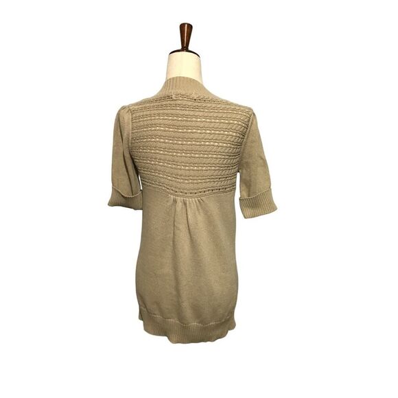 Michael Kors Beige Sweater Wooden Buttons Size S/P - Picture 5 of 7